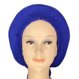 African Women Turban Cap Headscarf Klaar om te dragen Braid Wrap Hat voor bruiloft religieuze activiteiten Afrikaanse thema-evenementen JLTM-8 240325