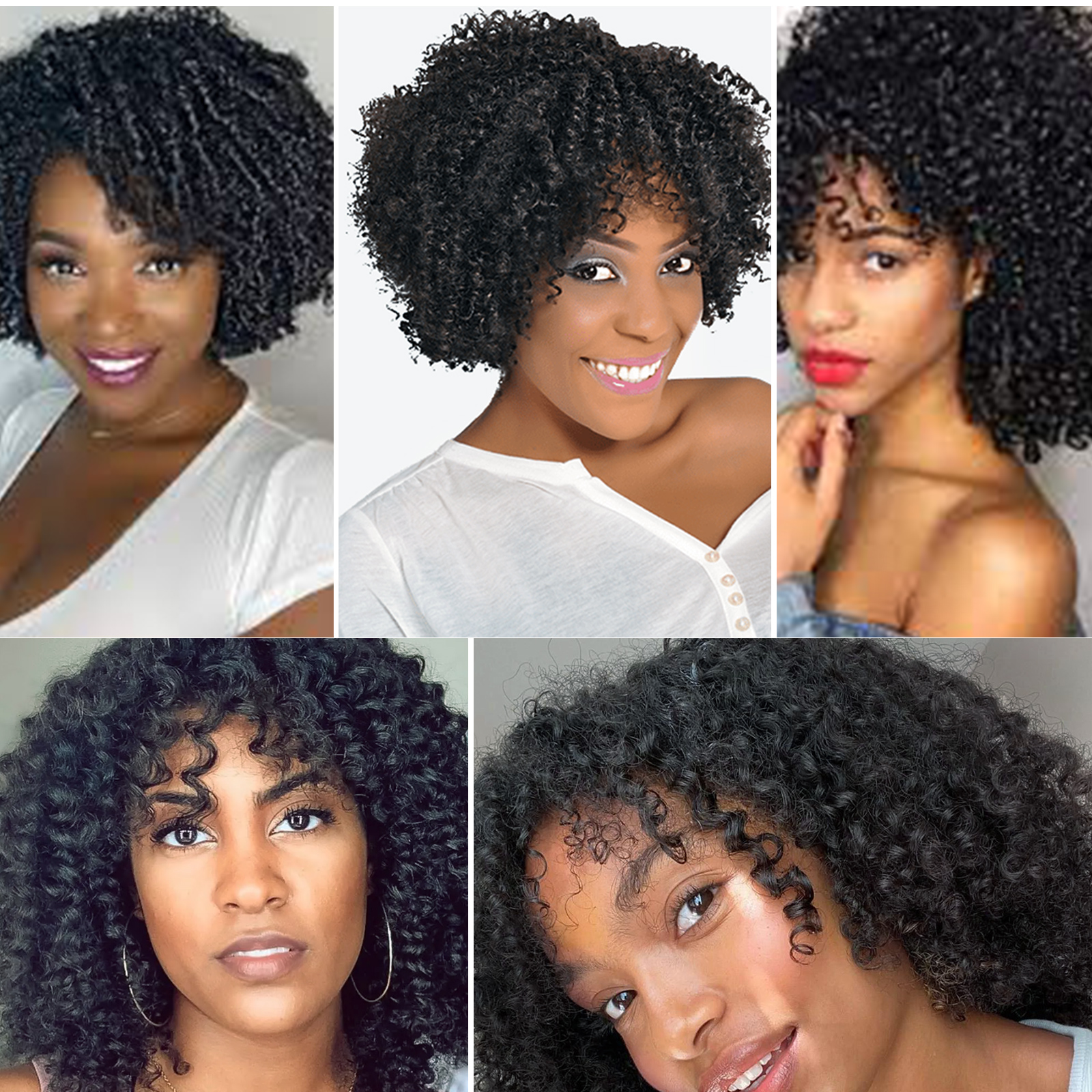 Afro Curl Bob Wig Lace Priding Lace Wig 14inch Kinky Curly Curly Natural Virgin Remy Human Hair Hair Drawlock Wig Twist