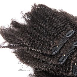 Vmae brésilien 12 à 26 pouces 100g 120g 140g 160g couleur naturelle Afro crépus bouclés 4C pince à cheveux humains vierges