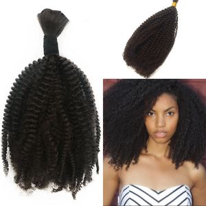 Afro Kinky Krullend Bulk Haar Weave Natuurlijke Kleur Braziliaanse Mongoolse Cambodjaanse Menselijke Extensions Grote Voorraad 8-26 Inch Op Voorraad FDSHINE