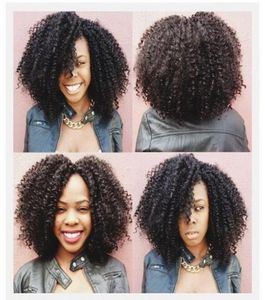 Afro Clip Crotuly Clip dans les extensions de cheveux humains 4A4B4C 7PICES 120GPCS Clip mongols pour les femmes noires afro-américaines GEAS8720033