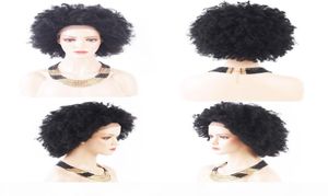Afro kinky krullende volle kant menselijk haarpruiken korte Braziliaanse maagdelijk haar krullende volle kant menselijk haarpruiken 1230 inch6276471