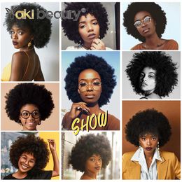 Afro crépus bouclés perruques pleine machine pas cher perruque lumière du soleil cheveux perruques crépus bouclés cheveux synthétiques perruques usine directe