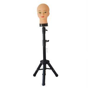 Afro Mannequin Head and Tripod for Women Making Wig Hat Lunes Mask Afficher Wig Stand Doll Head Toile Manikin Head Supports