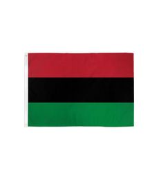 Afro Pan African Flag 3x5 ft Banner de coutures double 90x150cm Cadeau de fête 68d Polyester Vente 9925204
