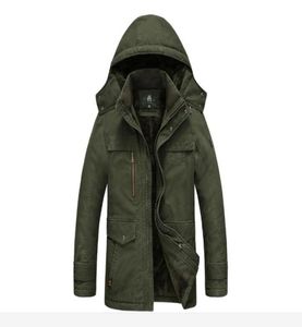 AFS Jeep Men Automne Spring Hooded Coat Hat Détachenable Coton Men Vestes à manches longues Mélanger Military Casual Ourwear Plus Size5292934