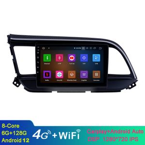 Aftermarket Android 9 pouces GPS Navigation Car Video Radio pour 2016-Hyundai Elantra LHD avec prise en charge Bluetooth USB WIFI SWC 1080P