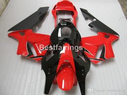 Aftermarket Body Parts Fairing Kit voor Honda CBR600RR 03 04 Rood Black Injectie Mold Backings Set CBR600RR 2003 2004 JK29