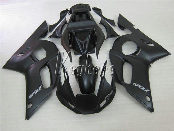 Kit de carenado de piezas de carrocería del mercado de accesorios para Yamaha YZR R6 98 99 00 01 02 juego de carenados negros mate YZFR6 1998-2002 HT11