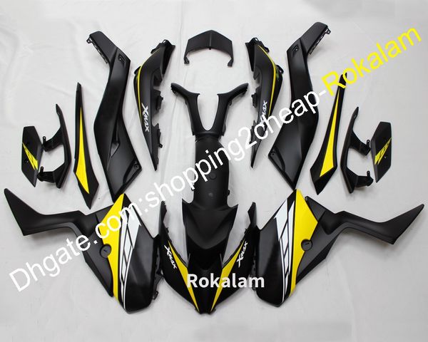 Carrocería del mercado de accesorios para Yamaha XMAX300 2017 2018 2019 2020 2021 XMAX 300 17 18 19 20 21 Carenado de motocicleta amarillo negro mate (moldeo por inyección)