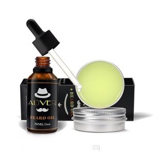 Après-rasage Aliver Natural Organic Beard Oil Wax Balm Hair Products Leavein Conditioner Pour Soft Hydrater Health Care Drop Delivery Dhvnx