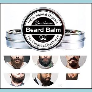 Après-rasage de haute qualité, baume de revitalisant pour barbe naturelle de petite taille pour la croissance et les moustaches de cire de moustache biologique, style lisse, Drop Dhqva