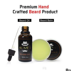 Aftershave Natural Orgánico Barba Aceite Cera Bálsamo Productos para el cabello Acondicionador Leavein Para Hidratación Suave Cuidado de la Salud Entrega de Gotas Belleza Dhofu