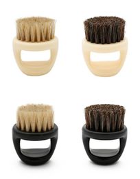 Rasage après rasage Épilation des cheveux Brosse Brosse Barber Salon Face Face Facial Nettoyage de la barbe Brosse de rasoir avec poignée 5679085