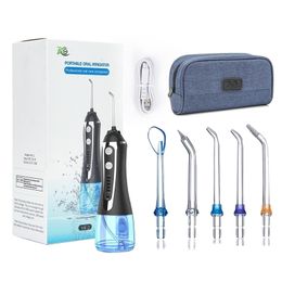 AG draagbare monddouche usb oplaadbare water flosser Tandheelkundige Waterstraal 300 ML 5 Modellen Tank proof Tanden Cleaner 220727