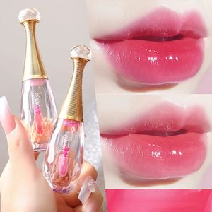 AGAG cristal changement de couleur brillant à lèvres Transparent changement rouge à lèvres hydratant durable imperméable maquillage pour femmes cosmétiques 240311