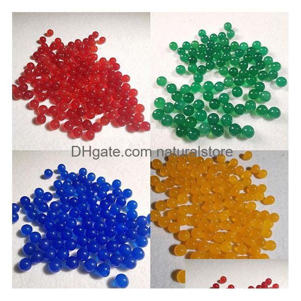 Agate bricolage sans trou cercle rond perles en vrac pour Bracelet collier fabrication de bijoux perle livraison directe Dhwit