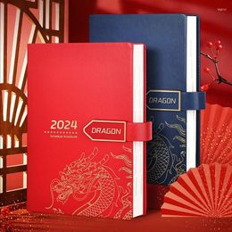 Agenda 2024 planificateur papeterie organisateur quotidien carnet de croquis calendrier cahier et Journal A5 Journal bloc-notes Dragon carnet de notes