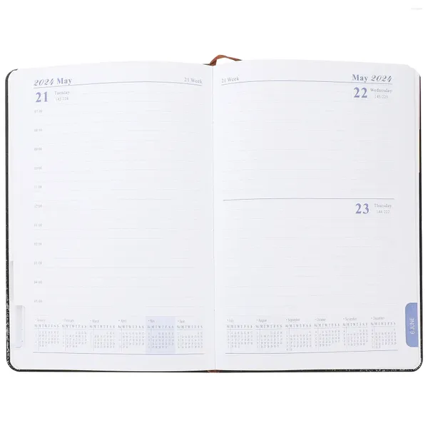 Agenda livre calendrier quotidien cahier cahiers pour les étudiants de travail planification des horaires du bloc-notes