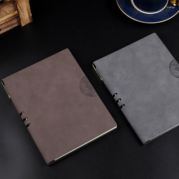 Agenda Hardcover Note Book Bureau Office School Supply Pu Leather Notebook