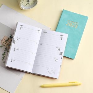 Agenda planificateur hebdomadaire 365 jours A6 cahier en cuir plan quotidien organisateur papeterie fournitures scolaires
