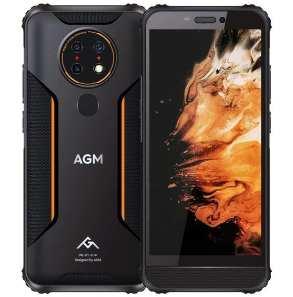 AGM H3 Version UE Caméra de vision nocturne pour téléphone robuste 4 Go 64 Go Triple caméras arrière IP68IP69K810H Étanche à la poussière Antichoc7936681