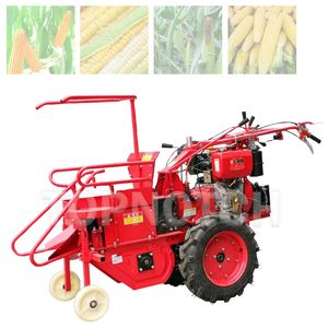 Machine de récolte de maïs agricole Petite récolteuse de maïs diesel à poussée manuelle