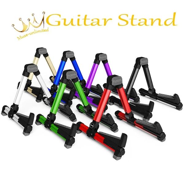 AGS-08 Universal plegable plegable Portable guitarra Bass de bajo stand de instrumentos de instrumentos para guitarristas profesionales