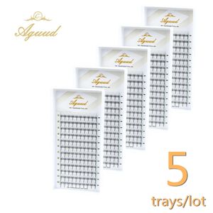 AGUUD 6001200 Éventails à racines fines, base mince, éventails préfabriqués, tige moyenne, base pointue et pointue, extensions de cils en volume Promade 240123