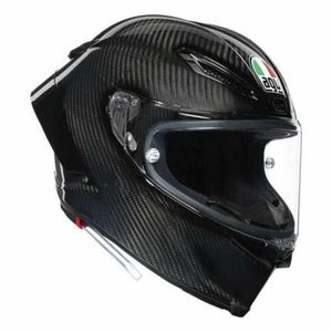 Cascos integrales AGV Cascos de motocicleta para hombres y mujeres Nuevo casco mono Pista GP RR Ece Dot Negro brillante WN-VKLM