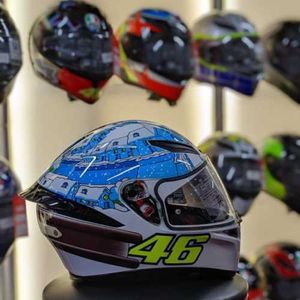 Cascos integrales AGV Cascos de moto para hombres y mujeres Casco integral de moto K1 EN OFERTA - ROSSI PRUEBA DE INVIERNO EXTRA PEQUEÑO WN-YYPR