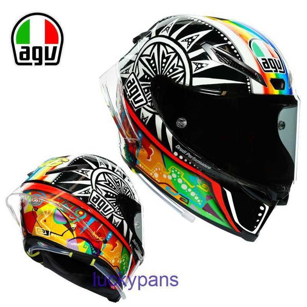 AGV PISTA GPRR casque de moto de piste en Fiber de carbone italienne complet quatre saisons course à pied Racing 3 XG7X