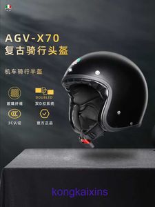 AGV X70 casque de moto locomotive équitation moitié 4 3 couvert prince héritier printemps et été personnalité C5PQ