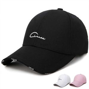 AH3J Ball Caps Men and Women Spring and Summer Baseball Cap Hipster Wild Black en White Leisure Travel Sun Protection Hat D240507