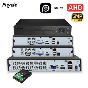 AHD 5MP DVR 4CH hybride XVR CVI TVI IP analoog beveiligingscamerasysteem 8 kanalen bewakingsvideorecorder HDD 16CH 5MN P6SLite 240219