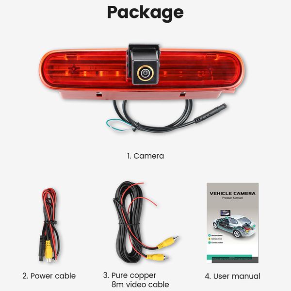 AHD Vehicle Fight Fight ARRABLE View Camera pour RAM Promaster City Fiat Doblo 263 Van (2010-présent) Opel Vauxhall Combo 2011-2018