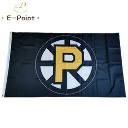AHL Providence Bruins Flag 3 * 5ft (90cm * 150cm) Banner de poliéster decoración Flying Home Garden Regalos festivos