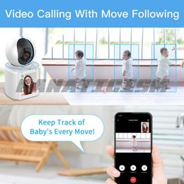 AI TWEE-WAY VISUELE SURVEILLANCE VIDEO OPROEPEN IP CAMERA Home Indoor WiFi 2.4G CAM CCTV Automatic Tracking Security Baby Monitor