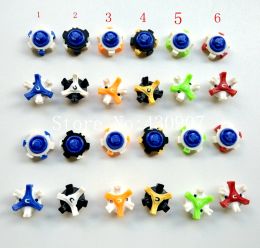 Ayudas 28pcs Clavos para zapatos de golf Sistema TRILOK Clavos de giro rápido Clavos de golf Reemplazo