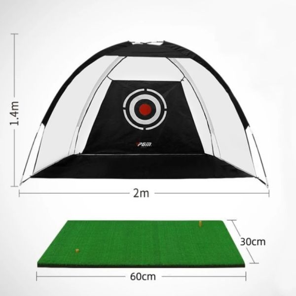 AIDS 2M Golf Practice Net Tent Strike Cage Outdoor Intérieur Grassland Mesh Garden Golf Training Equipment Golf Supplies Golf