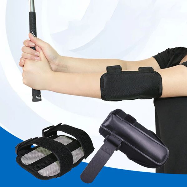 SIDA 2PC/SET Ayuda de entrenamiento de swing de golf Codo Brace Arc Corrector Golf Muñeco Corrector Banda de golf Swing para principiantes para principiantes