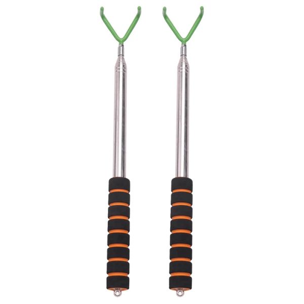 Aides 2X disque Golf Retriever disque télescopique Golf Grabber Durable en acier inoxydable disque Golf récupération dispositif récupérer disques