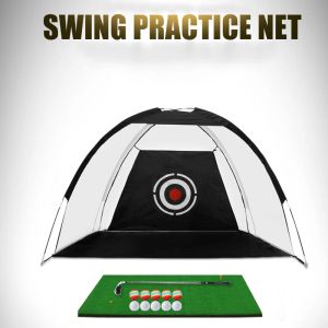 AIDS 3M 2M Golf Ball Practice Training Gadgets Net Gadgets Exercice de golf intérieur frappant Target Tent Cage Garden Trainer Golf Hole XA147A