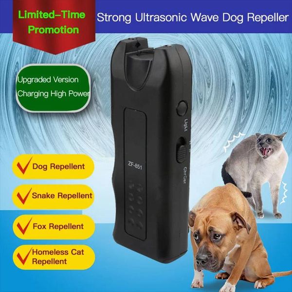 SIDA 4 Uds repelente de perros para mascotas antiladridos dispositivo de entrenamiento de ladridos entrenador LED ultrasónico antiladridos ultrasónico