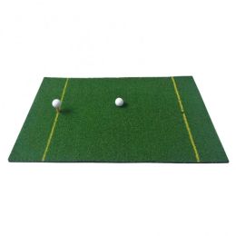 Tapis de frappe pour pratique de golf en intérieur, 60cm x 90cm, tapis de frappe en faux gazon avec double ligne, tendance 50%