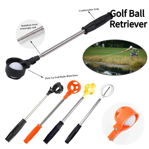 SIDA 79 pulgadas Golf Ball Retriever 8 secciones de acero inoxidable telescópico Golf Ball Picker superior Golf entrenamiento ayuda para herramienta de agua