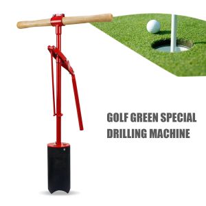 Aides CRESTGOLF Putting Green Lever Action Hole Cutters Punch Machine Golf Green Spécial Perceuse avec opération manuelle