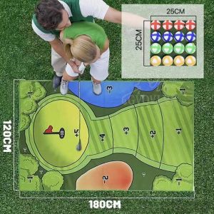 Ayuda de franela, almohadilla de bola adhesiva, juego interactivo de Golf para ocio, juego de almohadillas para acampar al aire libre, turismo, Golf, almohadilla deportiva para padres e hijos