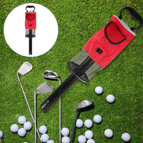 AIDS Golf Ball Picker Golfs Accessoires Grabber Recherner Tool Pickup Sac de rangement pratique Collecteur détachable Retriever