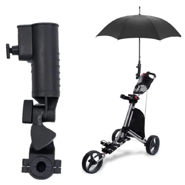 Aids Support de Parapluie pour Chariot de Golf Universel, Taille Ajustable avec Pince, Base de Parapluie Universelle pour Chariot de Golf Support de Parapluie pour Chariot de Golf A